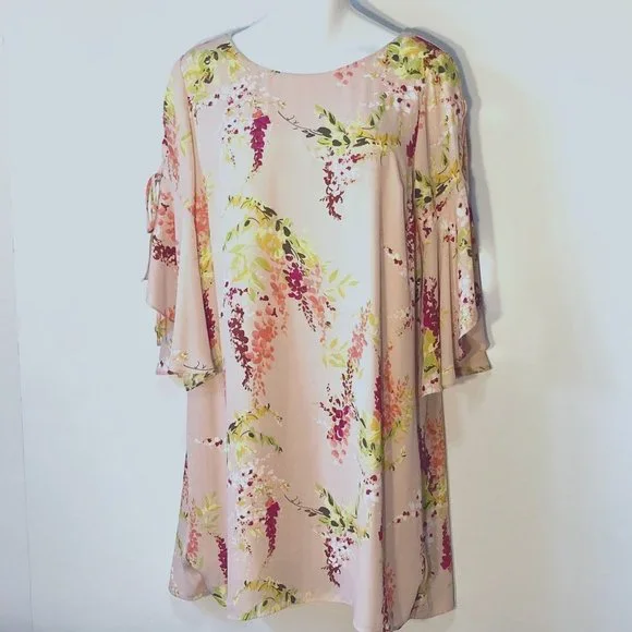 Worthington Floral Scoop Neck Sheath Dress - Picture 1 of 8